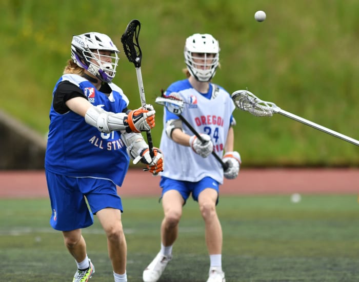 Oregon high school boys lacrosse 2022 all star game Taylor Balkom 27